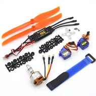 A2212 2200KV Brushless Motor 30A ESC/Skylinker BLHeli 40A ESC SG90 Servo 6035 Prop for RC Helicopter