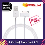 USB Data Charger Cable for iPhone 4 4s iPod Nano iPad 2 3 iPhone 30 Pin
