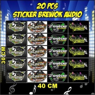 Sound System audio brewog sticker | Audio Stickers | Audio Sound System Stickers | Waterproof Sound 