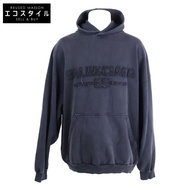 Balenciaga 【Like New/Domestic Authentic】821861 TSVA Front Logo Distressed Pullover Hoodie XS【Used】