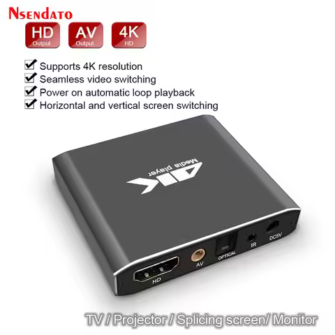 4K HDD Multimedia Player Full HD 1080P USB External Media Player With SD Media TV Box Support MKV H.