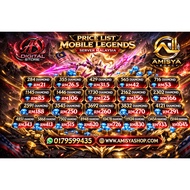 (amisyashop.com) MY/IDN/Global REGION DM WDP | ML Weekly | Topup Murah PC Emulator Games