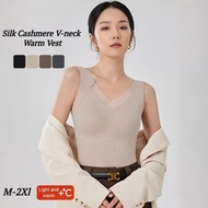 Ultra Warm Thermal Thickened Undershirt/Seamless Design Women Winter V-Neck Thermal Vest Top/Lace Se