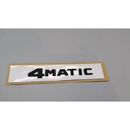 MERCEDES 4 MATIC LOGO EMBLEM UNIVERSAL MERCEDES MATT BLACK LOGO