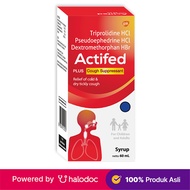 Actifed Plus Cough Supressant Sirup 60 ml (Merah)