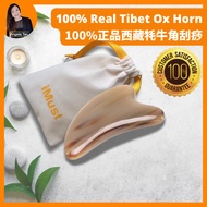 iMust 100% Ox Horn Face Gua sha Board Tanduk Kerbau Urut Gua Sha Face Guasa Scraping Tool 真天然牦牛角面部刮痧