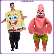 ❤Fast Delivery❤Men's Fun Patrick Star Costume Classic SpongeBob Friend Cosplay Outfit Adult Hallowee