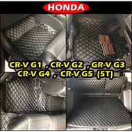 6d Car Floor Mats HONDA CRV G1 G2 G3 G4 G5 (5 Seats) 6d Carpet Fitted Full