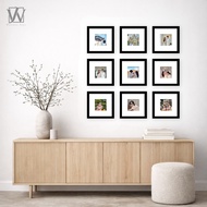 Wall Decoration Photo Frame Collage 9 Pcs – Frame 20x20 cm, Photo 12x12 cm