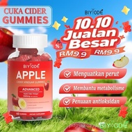 BIYODE Apple Cider Vinegar Gummies 5000mg setiap hidangan Vitamin B9 Vitamin B12 Makanan Tambahan 60