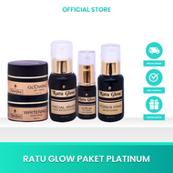 Ratu glow paket platinum acne dan brightening untuk menyamarkan flek hitam kusam bisa COD