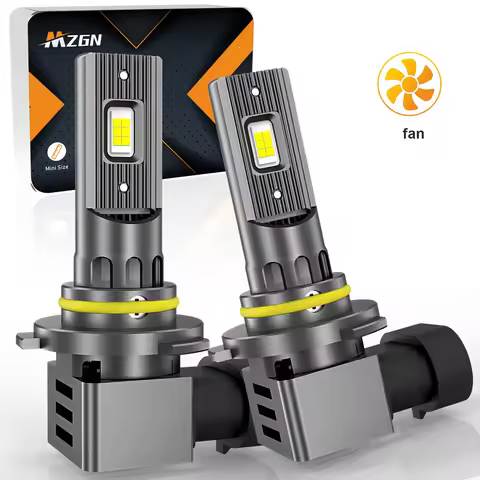 MZGN 2Pcs 20000M 9005 9006 LEDHeadlight Canbus HB3 HB4 H8H H9 H11 CSP LED Headlamp Bulb 100w Turbo A