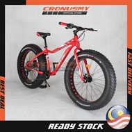 26" Alloy Frame Fat Bike 11 Speed MTB Mountain Bike Basikal Tayar Besar Tektro Hydraulic Disc Brake LTWOO