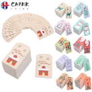 CHINK 100PCS Gift Cards  Snowflake Santa Claus Wedding Supplies Christmas Tags