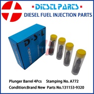 4Pcs Diesel Plunger Fuel Pump Elements 131153-9320 A772 9443610444 Engine Plunger and Barrel Fit for