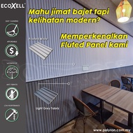 (DISPLAY ONLY) PVC Fluted Wall Panel 19ft / 10ft Super Eco | Decorative Interior Wall & Ceiling Pane