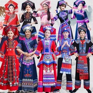 Adult Women's Zhuang Minority Dance Costume - Perfect for March 3 Performances