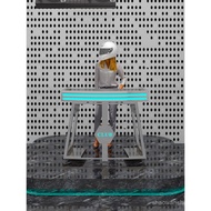 Bar Lobby DJ Table KTV Party Box Iron Art Acrylic Movable Customizable LED Illuminated DJ Console