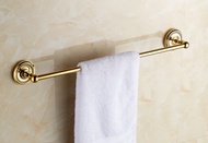 Luxury Gold Brass Single Towel Rail Rack Holder Bar Wall Mounted Bathroom Kitchen  nba603