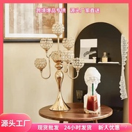 Wedding Table Flower European Style Decorative Head Candle Holder Decoration Club Crystal Ball Weddi