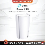 [FREE NEXT DAY] TP-Link Deco X95 | AX7800 Tri-Band Mesh WiFi 6 System (2-Pack / 1-Pack)