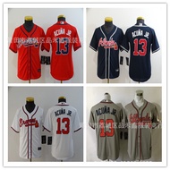 Fast ShippingChildren's Clothing BRAVES Atlanta Warriors Jersey No. 13 Acuna jr. Fan Version Basebal