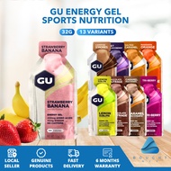 GU Energy Gel Sports Nutrition 100 Calories 32g Multiple Flavour Endurance Marathon Running