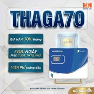 Thaga70n package - vinaphone 5G Sim, 5GB/day high speed immediately, next months to top up for renew
