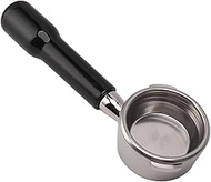 Bottomless Portafilter for Gaggia 58mm, Stainless Steel 2 Ears Naked Bottomless Portafilter with Fil