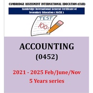 Igcse ACCOUNTING (PAPER 1 & 2) 2021 - 2025 Nov Past Papers.