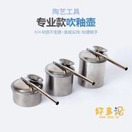 Pottery Stainless Steel Blowing Glaze Pot Painting Watering Can Various Model Sizes Pottery Supplies