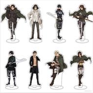 XP Attack On Titan Figure Anime Model Toys Eren Levi Plate Holder Home Decor Collection Ornaments Gi