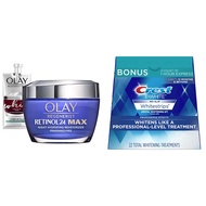 Olay Regenerist Retinol 24 Max Night Face Cream, Fragrance Free (1.7 Oz) + Travel Size Whip Face Moi