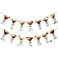 Espresso Martini Glasses Banners Espresso Martini Birthday Decorations 2pcs Coffee Espresso Martini 