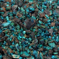 bahan batu bacan doko / palamea asli natural dominan hitam  batu yang dikirim secara random kecil  b