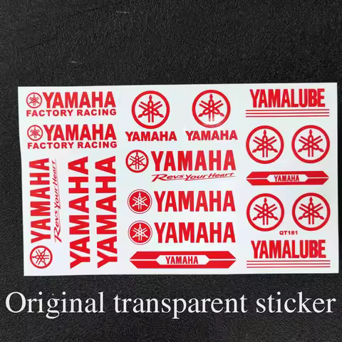 Red Motorcycle Stickers Bike Helmet Car Styling Vinyl Decals for NMAX XMAX TMAX AEROX Mt03 Mt07 Mt09