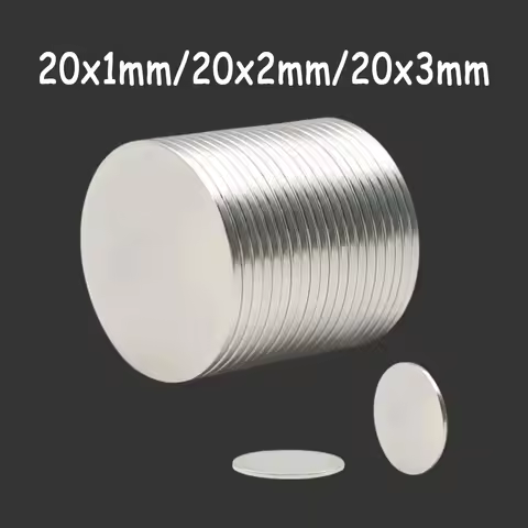 20x1/20x2/20x3mm-10pcs/20pcs Circular Magnets, Widely Used in Refrigerators, Handicrafts, Warehouse 