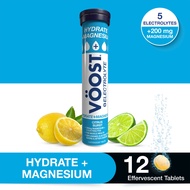 VOOST Hydrate + Magnesium Citrus Burst Vitamins 12 Effervescent Tablets for Muscle Support & to Repl
