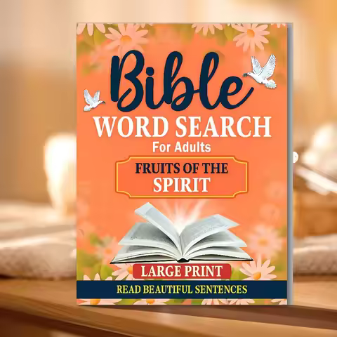 Adult Bible Theme Word Search Puzzle Book Faith Language Learning Educational Teaching Aids for Mens
