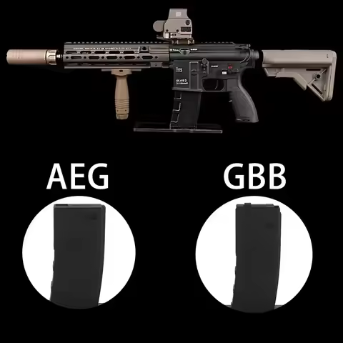 Rifle Display Stand for AR 15/M4 Mag Mount AR 15 Style Rifle Rack for GBB/AEG AR-15 Shooting Mount a