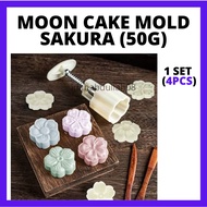 Acuan Mooncake Sakura Pineapple Sunflower, hand-pressed household bean cake embossed snow skin moonc