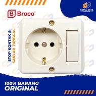 Socket Switch Single/ New Gee Outbow 15411Broco