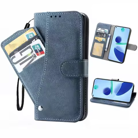 For OUKITEL WP19 WP20 WP10 WP16 WP15 WP17 K15 Plus C22 Phone Case With Credit Card Holder Slot Flip 