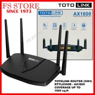 TOTOLINK ROUTER (5IN1) RTTL X5000R -AX1800 ROUTER - CONVERAGE UP TO 15000 SQ.FT / RTTL X6000R- AX300