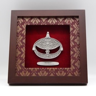 KL Pewter [598] Wau Bulan  | Songket Frame