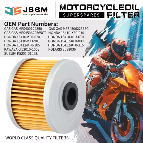 JSBM For Honda Oil Filter CBR300R CBR250R CBX250 CRF250L FMX650 XR650L XR650R NX650 CB400F TRX 250 3