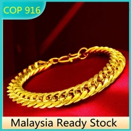 Gelang Emas Cop 916 Gold 916 Original Malaysia Bracelet for Men Korea Gelang Tangan Perempuan Viral Murah Emas 916 Original Lelong Rantai Tangan Emas Gelang Tangan Lelaki Gelang Kaki Perempuan Emas Bangkok Original Cop 916