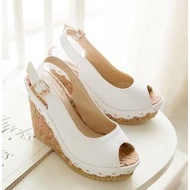 Sandal wedges raya 2021 wedges nikah wedding shoes kasut kawin