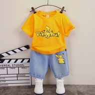 Boys Summer Suit 2022 Handsome Kids Baby Children Trendy Clothes Girls Two-Piece 1-5 Years Old 3