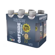 OATSIDE Protein Vanilla Oat Milk 250ml x 6- 20g Protein Drink, 3000mg BCAA, Dairy Free